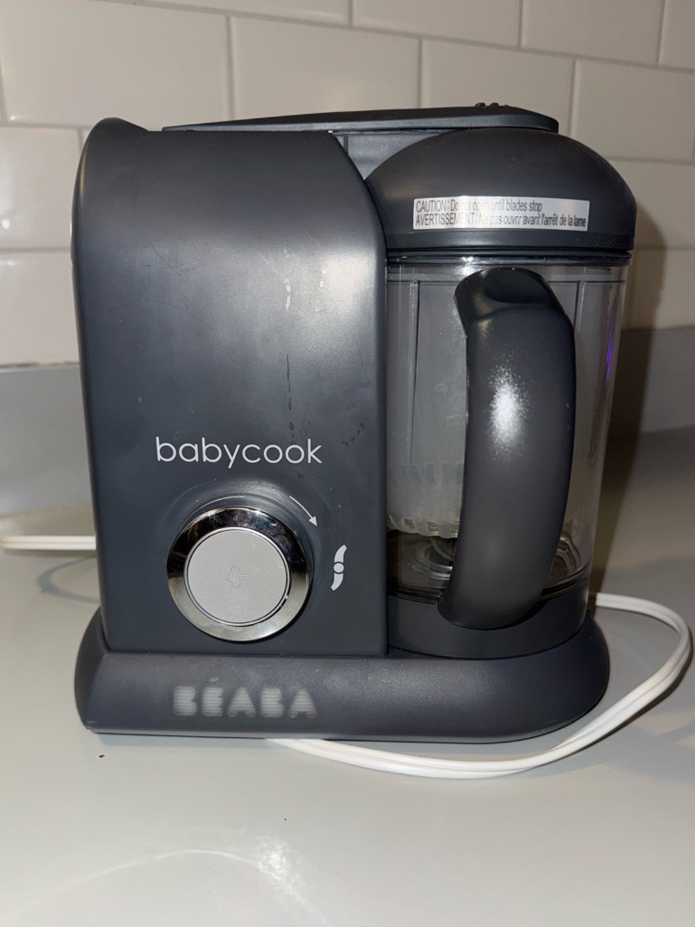 BEABA Babycook Steamer & Blender in Charcoal Gray
